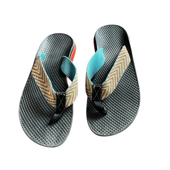 Chaco Women's Size 5 Rainbow Strap Flip Flop Sandals - Picture 1 of 4